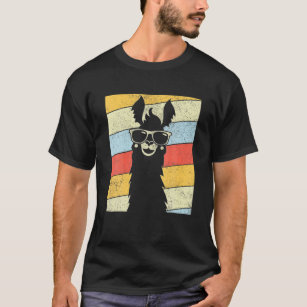 Vintage Retro Style Llama Alpaca 80 S Llama Lovers T-Shirt