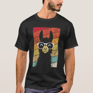 Vintage Retro Style Llama Alpaca 80 s Llama Lovers T-Shirt