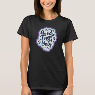 Vintage Retro Style Motivational Typography Good V T-Shirt
