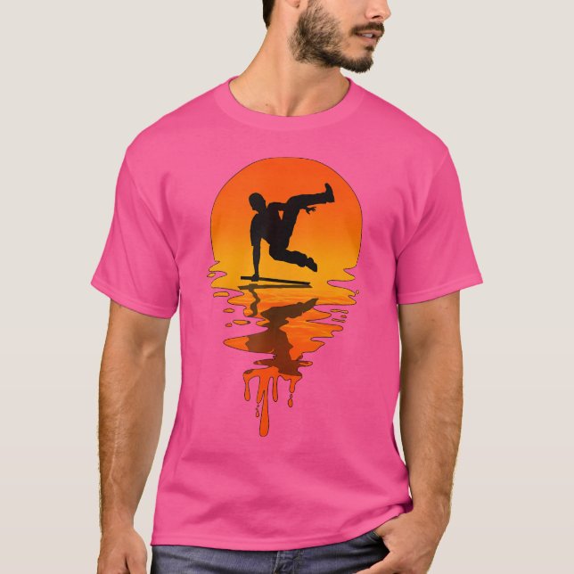 Vintage Retro Style Parkour T-Shirt (Front)
