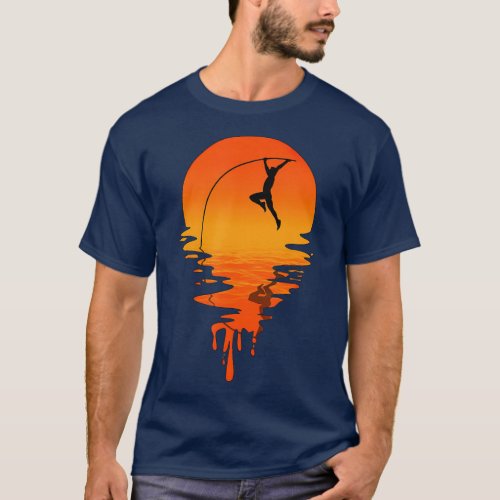 Vintage Retro Style Pole Vault T_Shirt