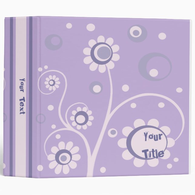 Vintage Retro Style Scrapbook Photo Binder (Front/Spine)