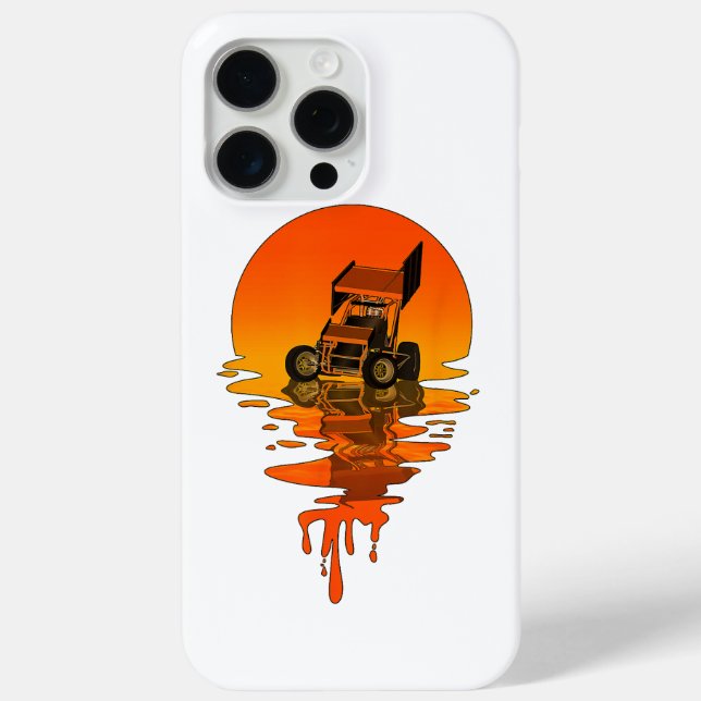 Vintage Retro Style Sprint Car Racing Case-Mate iPhone Case (Back)