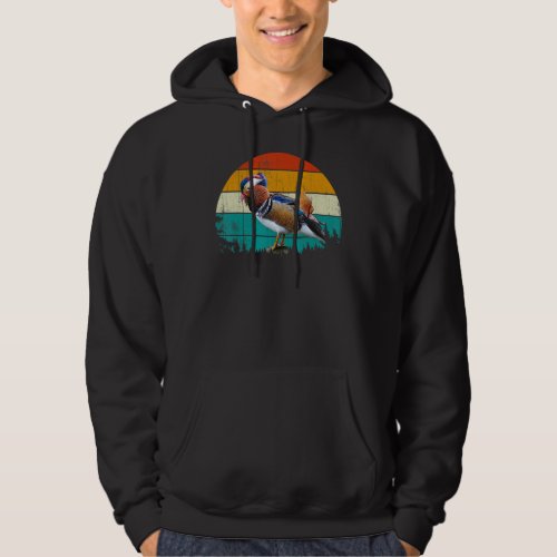 Vintage Retro Style Summer Sunset Bird Animal Mand Hoodie