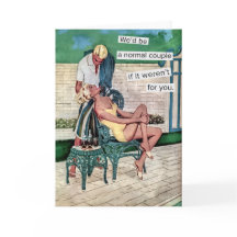 Vintage Retro suburban Couple Funny