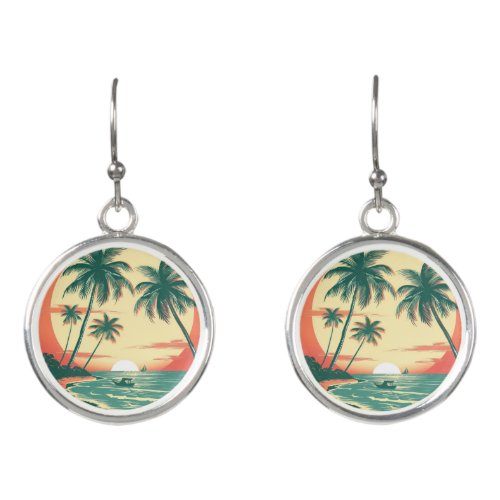 Vintage Retro Summer Earrings