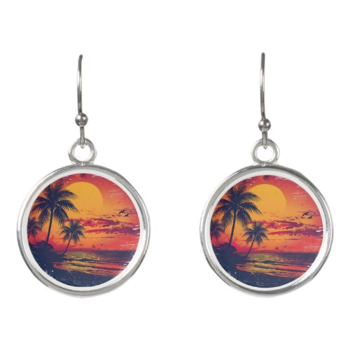 Vintage Retro Summer Earrings