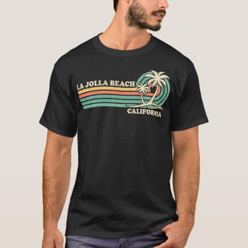 Vintage Retro Summer Vacation California La Jolla  T_Shirt