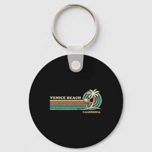 Vintage Retro Summer Vacation California Venice Be Keychain