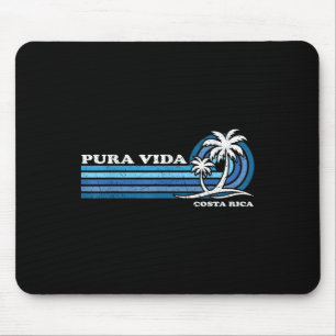 Vintage Retro Summer Vacation Costa Rica Pura Vida Mouse Pad