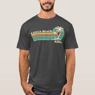 Vintage Retro Summer Vacation Hawaii Kailua Beach T-Shirt