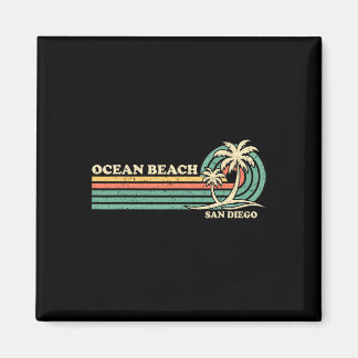 Vintage Retro Summer Vacation San Diego Ocean Beac Magnet
