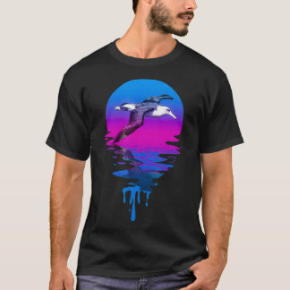 Vintage Retro Sunset Albatross  T-Shirt