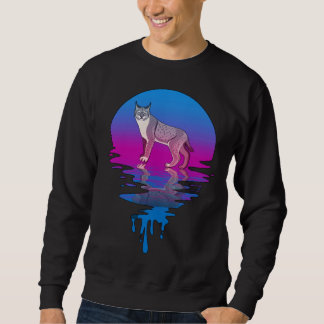 Vintage Retro Sunset Bobcat Sweatshirt