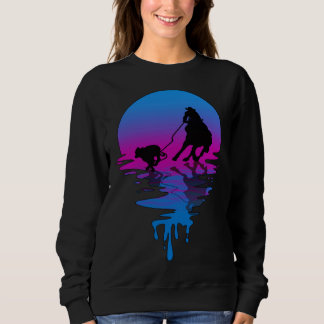 Vintage Retro Sunset Calf Roper Sweatshirt