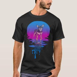 Vintage Retro Sunset Chihuahua T-Shirt