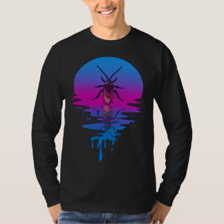 Vintage Retro Sunset Cockroach T-Shirt