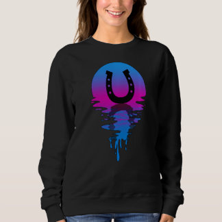 Vintage Retro Sunset Horseshoe Sweatshirt