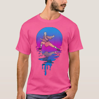 Vintage Retro Sunset Kung Fu T-Shirt