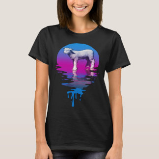 Vintage Retro Sunset Lamb T-Shirt