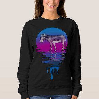 Vintage Retro Sunset Mule Sweatshirt
