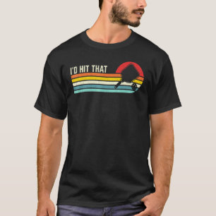 Vintage Retro Sunset Paddle Id Hit That Pickleball T-Shirt