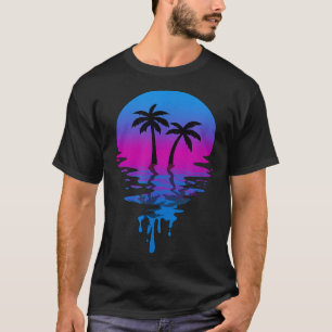 Vintage Retro Sunset Palm Tree T-Shirt