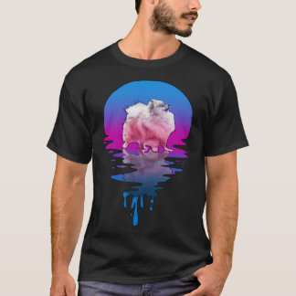 Vintage Retro Sunset Pomchi T-Shirt