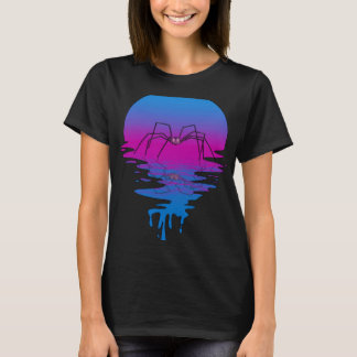 Vintage Retro Sunset Spider T-Shirt