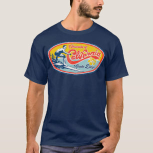Vintage Retro Surf Style Ucsd T-Shirt