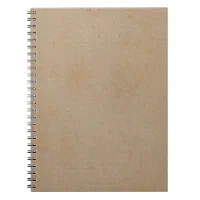 Vintage Tan Leather Brown Parchment Paper Blank Notebook