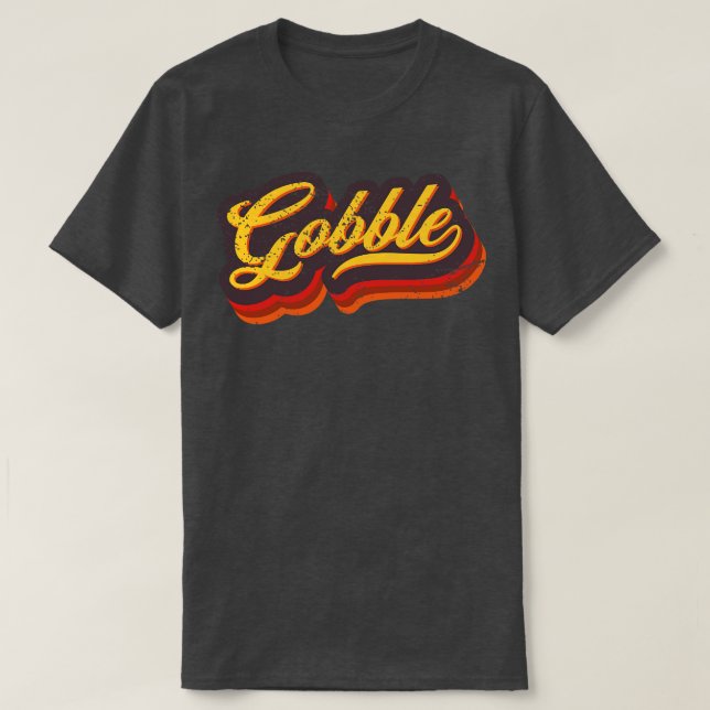 Vintage Retro Thanksgiving T-Shirt (Design Front)