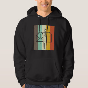 Vintage Retro Theme Postal Worker Mail Carrier Cos Hoodie