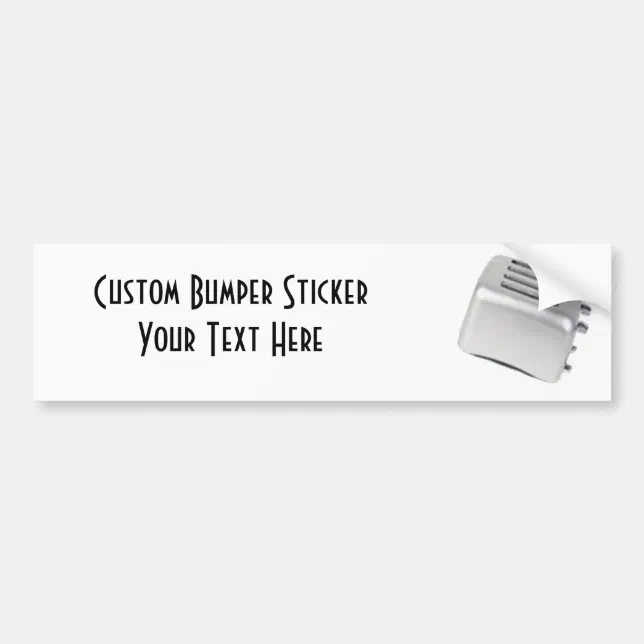 Retro Grey Sticker Vintage Retro Toaster Design - B&W Grey Bumper Sticker | Zazzle