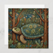 Vintage retro turtle bohemian boho woodland (Front/Back)