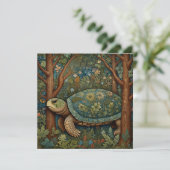 Vintage retro turtle bohemian boho woodland (Standing Front)