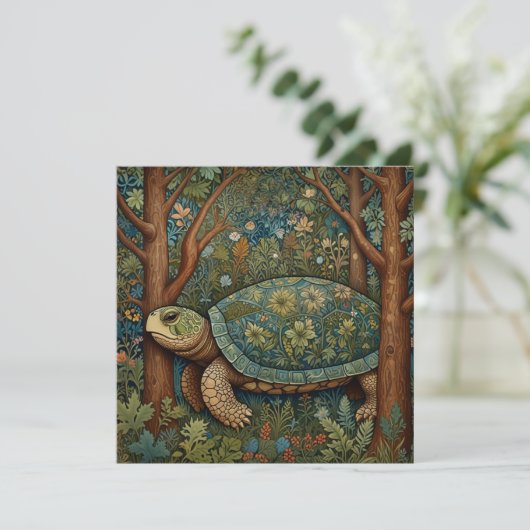Vintage retro turtle bohemian boho woodland (Standing Front)