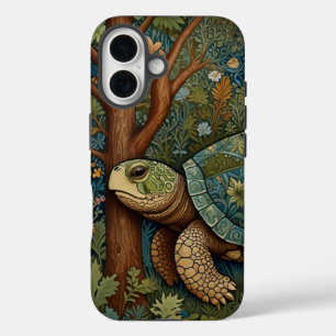 Vintage retro turtle bohemian boho woodland iPhone 16 case