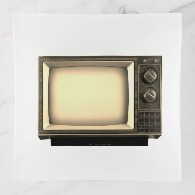 Vintage retro tv trinket tray (Front)