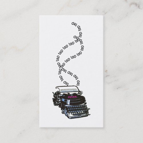 Vintage Retro Typewriter Freelance Writer Author Business Card