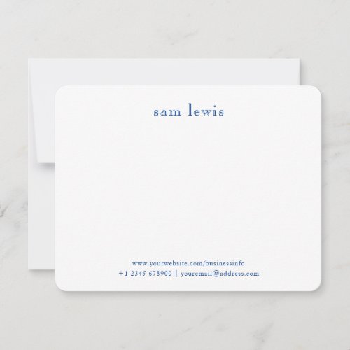 Vintage Retro Typography  Note Card