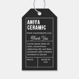 Vintage Retro Typography Product Price Hang Tag