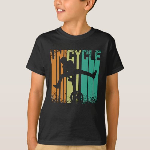 Vintage Retro Unicycle T_Shirt