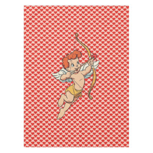 Vintage/retro Valentine's day cupid Tablecloth