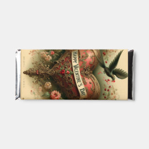 Vintage/retro/Victorian Valentine's day heart Hershey Bar Favors