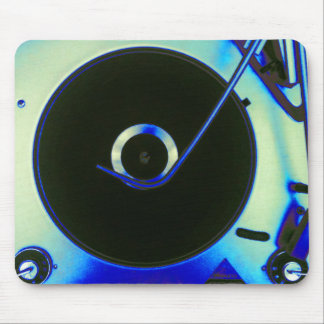 Vintage Retro Vinyl Record Player Mouse Pad