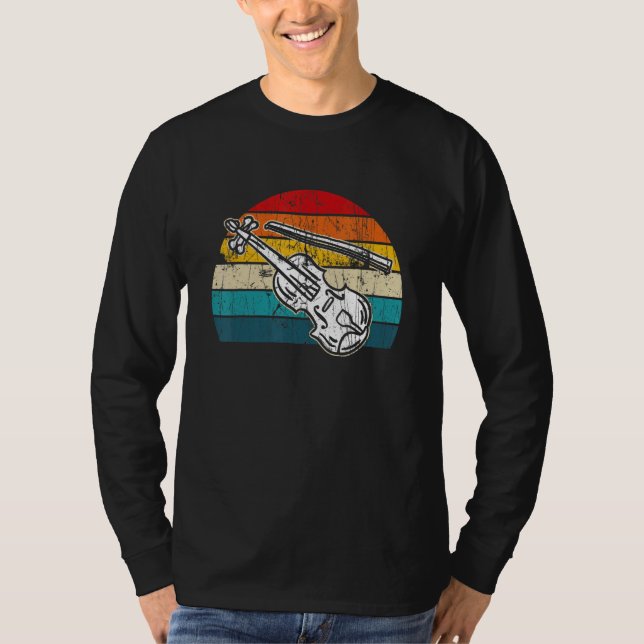 Vintage Retro Violin T-Shirt (Front)