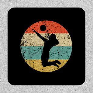 Vintage Retro Volleyball Player Patch