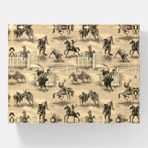 Vintage Retro Western Rodeo Cowboy Paperweight