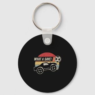 Vintage Retro What A Save! Rocket Rc Soccer Car Ga Keychain